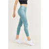 Metallic Teal Active Leggings